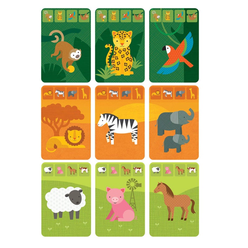 Petit Collage Kids Card Game, Animal Kingdom â€“ Fun Card Game for Families, Ideal for 2-4 Players, Ages 4+ â€“ Travel Game for Kids with Sturdy Storage Tin - Image 2
